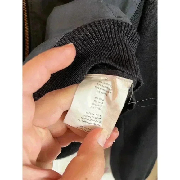 Vince Camuto Men’s Lightweight Jacket Wool Blend Size Small Bomber - Picture 5 of 5